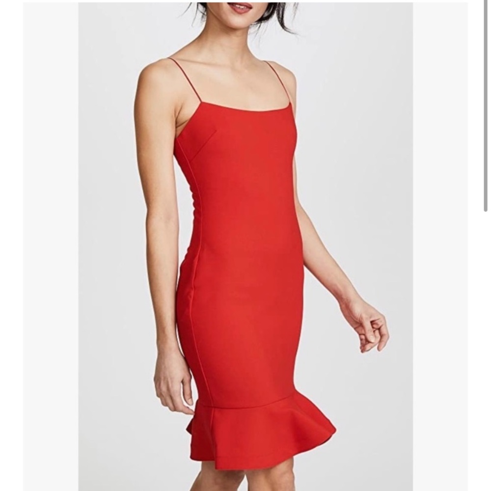 Likely Revolve Spaghetti Strap Mini Red Mini Cock… - image 6